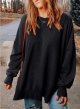 Womens Sweatshirt Casual Long Sleeve Lightweight Pullover Tops Loose Sweatshirts