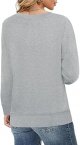 Womens Sweatshirts Cotton Crew Neck Casual Long Sleeve Pullover Tops