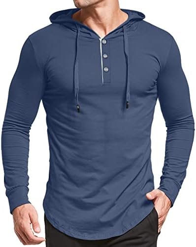 Men's S-5X Short&Long Sleeve Athletic Casual Plus Size Hoodies Sport Sweatshirt Hooded T-Shirts