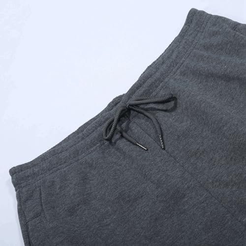 Men's Fitness Running Pants Lace Up Loose Waist Wide Foot Solid Color Pocket Loose Wool Sweatpants Chinos Pants