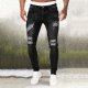 Men's Regular Fit Denim Cotton Hip Hop Loose Work Long Trousers Jeans Pants Regular Fit Jean Regular Fit Jeans