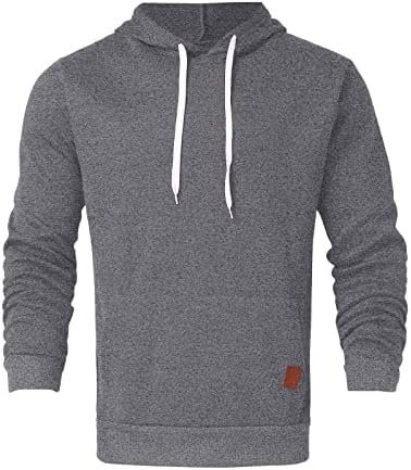 Hoodies for Men, Men's Slim Fit Hoodie Casual Lightweight Gym Athletic Sweatshirt Fashion Pullover Hooded with Pocket