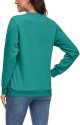 Women's Lined Sweatshirt Cotton Pullover Fall Casual Long Sleeve Warm Tops