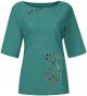 Womens Retro Cotton and Linen Embroidery Loose Short Sleeved Casual Shirt Womens Tshirt Shirt Plain