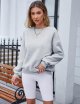 Women's Crew Neck Sweatshirt Oversized Pullover Casual Long Sleeve Loose Fit Top Shirt Fashion Fall Clothes