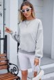 Women's Crew Neck Sweatshirt Oversized Pullover Casual Long Sleeve Loose Fit Top Shirt Fashion Fall Clothes