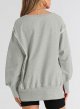 Womens Oversized Reverse Seam Sweatshirt Casual Long Sleeve Lightweight Pullover Tops Loose Sweatshirts