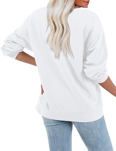 Womens Sweatshirts Loose Long Sleeve Pullover Tops