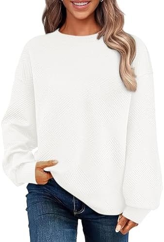 Womens Oversized Sweatshirt Fall Fashion Long Sleeve Tops Casual Sweatshirts with Pockets