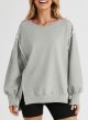 Womens Oversized Reverse Seam Sweatshirt Casual Long Sleeve Lightweight Pullover Tops Loose Sweatshirts