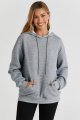 Womens Hoodies Casual Long Sleeve Drawstring Waffle Pullover Tops Loose Hooded Sweatshirt with Pocket